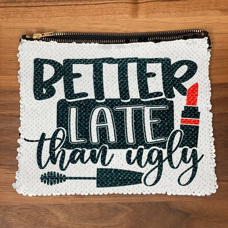 Sequin Makeup Bag/ Pencil Case